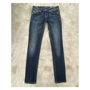 Miss Me Skinny Jeans Sz 27 Flap Pocket Denim Stretch Embellished Bling